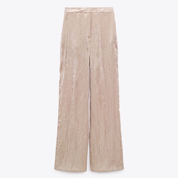 Zara Beige Blazer Pants Suit Size XS NWT New - Picture 8 of 10